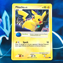 Pikachu - 9/17 - Holo Pop Series 6 Promo Rare - Pokemon Card - LP - Image 1