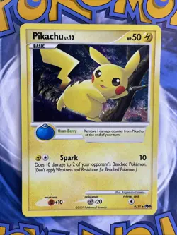 Pikachu - 9/17 - Holo Pop Series 6 Promo Rare - Pokemon Card - LP - Image 1