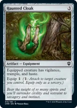 4x Haunted Cloak (313/361) MTG Commander Legends NM Magic Regular - Image 1