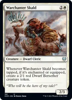 4x Warchanter Skald (381) - Theme Booster Exclusive MTG Kaldheim NM Magic Regula - Image 1