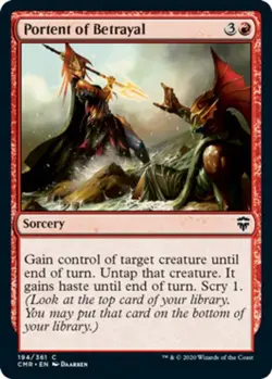 4x Portent of Betrayal MTG Commander Legends NM Magic Regular - Image 1