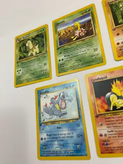 1st Edition Pokemon Neo Genesis Lot Cyndaquil Shuckle Bayleef Totodile Sudowoodo - Image 5
