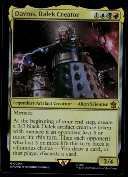 1x Foil Davros, Dalek Creator - Universes Beyond: Doctor Who - NM - MTG - Image 1