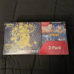 Pokemon Surging Sparks ETB Elite Trainer box With Booster Bundle Box New Sealed - Image 1