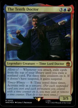 1x Foil The Tenth Doctor - Universes Beyond: Doctor Who - NM - MTG - Image 1