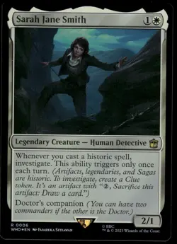 1x Foil Sarah Jane Smith - Universes Beyond: Doctor Who - NM - MTG - Image 1