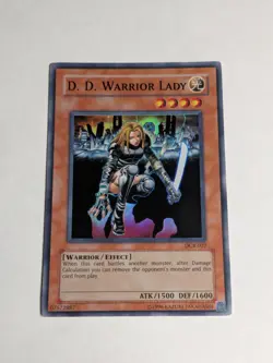 Yugioh D.D. Warrior Lady DCR-027 Super Rare Unlimited NM - Image 1