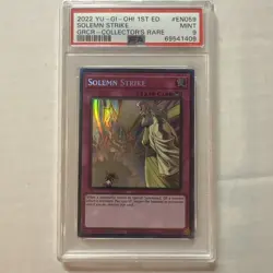 Solemn Strike Collectors Rare PSA 9 MINT Yugioh Grand Creators GRCR059 - Image 1