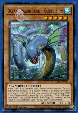 Yugioh! Ocean Dragon Lord - Kairyu-Shin LED9-EN017 (UR) 1st Ed - Image 1