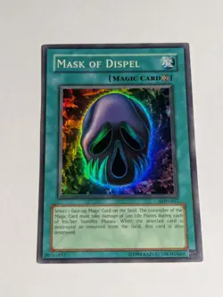Yugioh Mask of Dispel LON-017 Super Rare NM Unlimited - Image 1