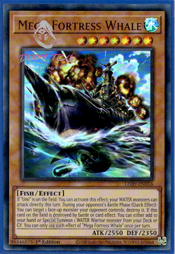 Yugioh! Mega Fortress Whale LED9-EN016 (UR) 1st Ed - Image 1