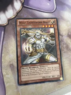 Wulf, Lightsworn Beast SDLI-EN010 Common 1st Edition NM Yugioh - Image 1