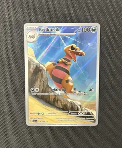 2025 Krokorok IR 136/086 SV: Black Bolt English PACK FRESH NM Pokemon TCG - Image 1