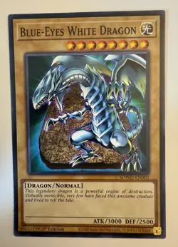Blue-Eyes White Dragon (SDWD-EN002) #SDWD-EN002 Yugioh 1st Edition Tablet Art - Image 1