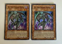Yugioh- 2X Evil Hero Infernal Prodigy - Super Rare - 1st - DP06-EN008 - Image 1