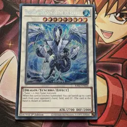 Yugioh! Trishula, Dragon of the Ice Barrier Secret Rare - RA02-EN026 1st Edition - Image 1