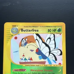 Pokemon TCG Butterfree Expedition Base Set Holo Card 5/165 Rare LP Reverse Holo - Image 4