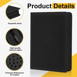 1024 Pocket Trading Card Binder for TCG, MTG, Sports Cards | Premium Leather - Image 2