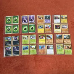 Pokemon Card Lot 57 Cards As Pictured In Sleeves - Image 1