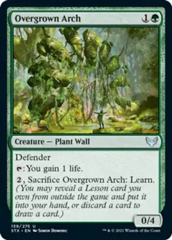 1x Overgrown Arch - Foil MTG Strixhaven: School of Mages NM Magic Foil - Image 1