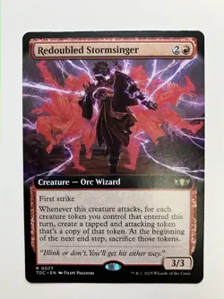 MTG - Redoubled Stormsinger (Extended Art) - Commander: Tarkir: Dragonstorm - Image 1