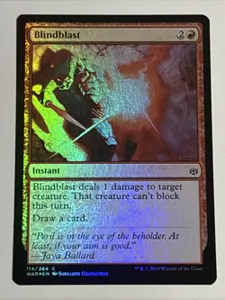 MTG War of the Spark Blindblast Foil 114/264 NM - Image 1