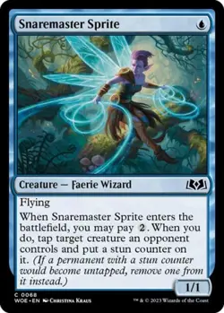 Snaremaster Sprite -Foil Near Mint MTG Wilds of Eldraine - Image 1