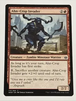 MTG War of the Spark Ahn-Crop Invader 113/264 NM - Image 1