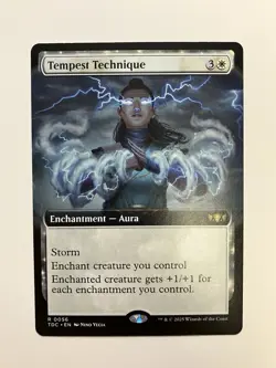 Mtg. Tempest Technique. Extended Art. Commander: Tarkir: Dragonstorm. Nm - Image 1