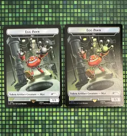 MTG Egg Pawn Token #2101 Rainbow Foil & Non Foil Secret Lair Drop Series (SLD) - Image 1