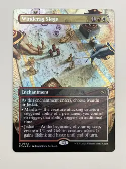 Windcrag Siege - #392 Regular (Borderless) Tarkir: Dragonstorm - Mtg - Image 1