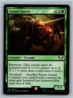 Magic MTG Universes Beyond: Warhammer 40,000 Tyrant Guard #103/168 TCG CCG 40k - Image 1