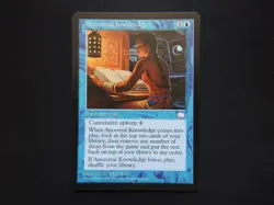 Ancestral Knowledge NM/LP [Weatherlight] #1 Mtg Magic Free Tracking! - Image 1
