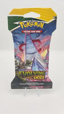 Pokemon Evolving Skies TCG Sleeved Booster Pack Brand New Factory Sealed - Image 1