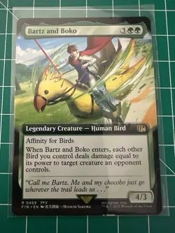 Mtg. Bartz and Boko. Borderless. Final Fantasy. Pack Fresh - Image 1