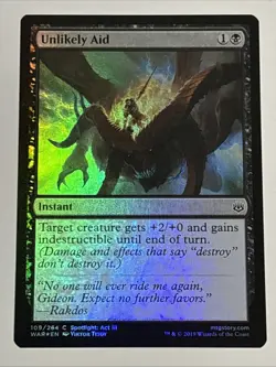 MTG War of the Spark Unlikely Aid Foil 109/264 NM - Image 1
