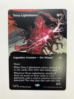 1x Tersa Lightshatter, Borderless Art, Tarkir Dragonstorm, Magic MTG NM - Image 1