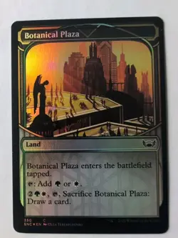 Botanical Plaza Land Common 350 Holo NM MTG Card English - Image 1