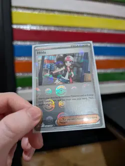 Pokemon White Flare Hilda 084/086 Pokeball Reverse Holo English Print Line Back - Image 1