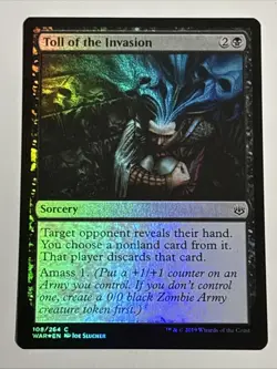 MTG War of the Spark Toll of the Invasion Foil 108/264 NM - Image 1