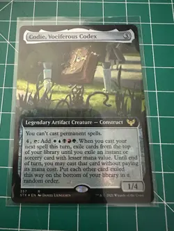 Codie, Vociferous Codex - Extended Art - Foil - 357 -Strixhaven (STX) MTG - Image 1