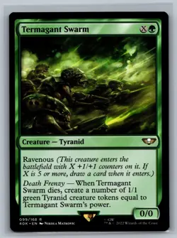Magic MTG Universes Beyond: Warhammer 40,000 Termagant Swarm #099/168 TCG 40k - Image 1