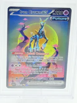 BGS 9 Iron Crown Ex Special Illustration #206 2024 Pokemon Temporal Forces - Image 2