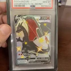 Pokemon Champions Path Sword & Shield Charizard v 079/073 PSA 10 - Image 1