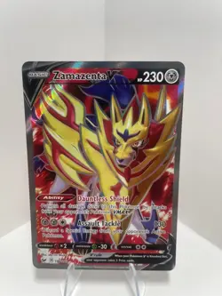 Zamazenta V - 196/202 - Pokemon Sword & Shield Base Set Full Art Rare Card - Image 1