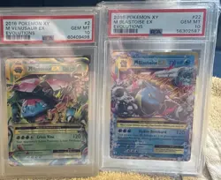 2016 Pokemon XY Evolutions Blastoise And Venusaur 2 13 22 PSA 10 - Image 1