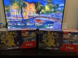 Pokemon Surging Sparks ETB + Booster Bundle Costco 2-pack Sealed Lot of 2 - Image 1