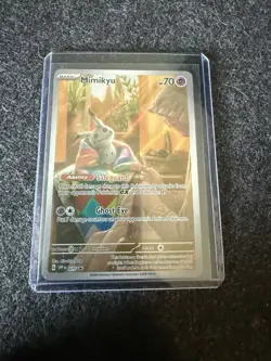 Mimikyu Pokemon SVP 075 Full Art Illustration Rare Black Star Promo NM - Image 1