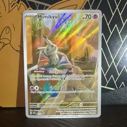 Mimikyu Pokemon SVP 075 Full Art Illustration Rare Black Star Promo NM - Image 1