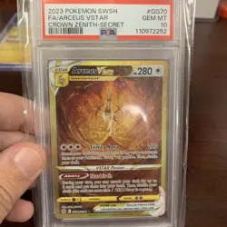 Arceus VSTAR GG70/GG70 Pokemon TCG Crown Zenith PSA 10 GEM MINT - Image 1